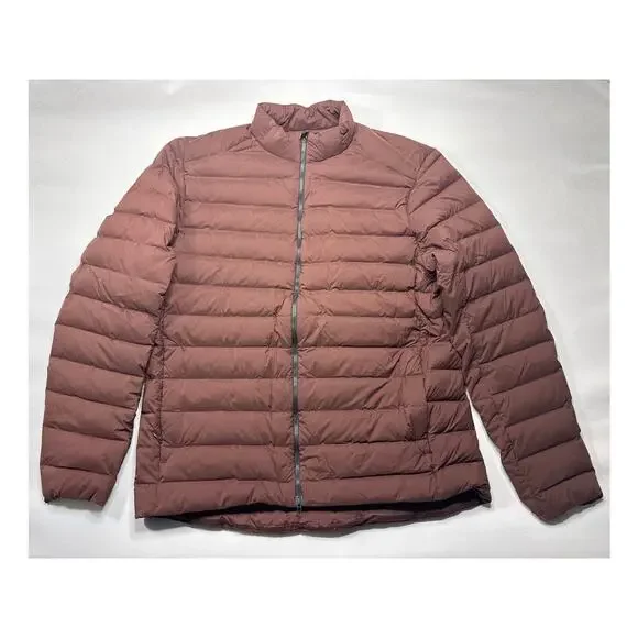 NWOT Lululemon Men's Long Sleeve Brown Goose Down Puffer Jacket - Size XL - Picture 1 of 5